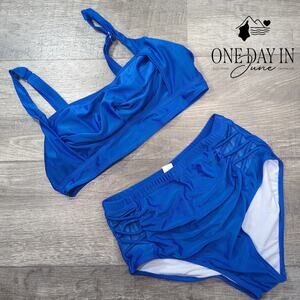 CharmLeaks High Waist Bikini Swimsuit Size L